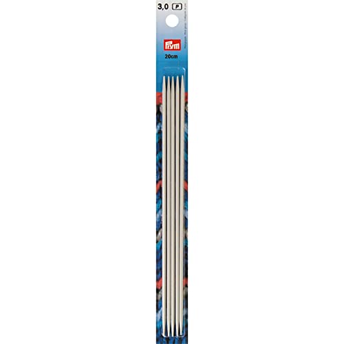 Prym 191490 Strumpfstricknadeln ALU 20 cm 3,00 mm grau Strumpfstricknadel, Aluminium, 3 mm Prym 191490 Strumpfstricknadeln ALU 20 cm 3,00 mm grau Strumpfstricknadel, Aluminium, 3 mm von Prym
