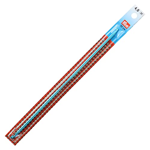 Prym 195284 Tunesische Häkelnadeln doppelseitig 25 cm 4,00 mm, türkis Prym 195284 Tunesische Häkelnadeln doppelseitig 25 cm 4,00 mm, türkis von Prym