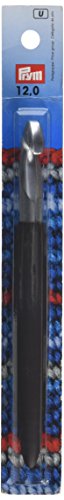 Prym 195364 Woll-Häkelnadel Soft-Griff, Aluminium, 17 cm, 12,00 mm, silberfarbig, 12 mm Prym 195364 Woll-Häkelnadel Soft-Griff, Aluminium, 17 cm, 12,00 mm, silberfarbig, 12 mm von Prym