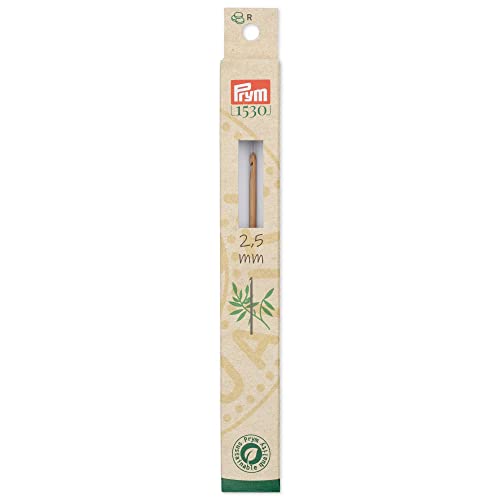 Prym 197601-1 Häkelnadeln für Wolle Bambus 15 cm 2,50 mm, 100%, beige, One Size Prym 197601-1 Häkelnadeln für Wolle Bambus 15 cm 2,50 mm, 100%, beige, One Size von Prym