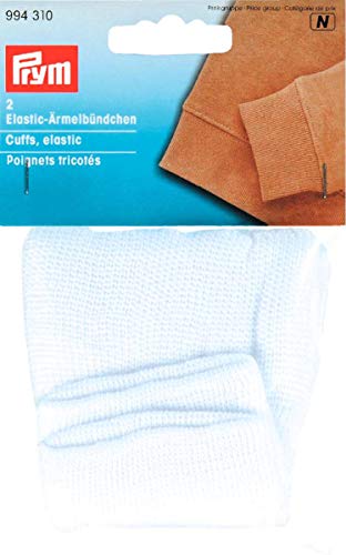 Prym weiß 994310 Elastic-Ärmelbündchen, Polyester: 100%, 2 Stück Prym weiß 994310 Elastic-Ärmelbündchen, Polyester: 100%, 2 Stück von Prym