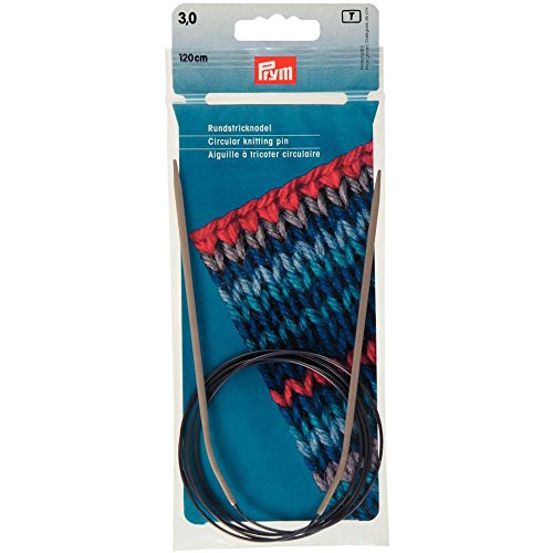 Prym 211238 Rundstricknadeln ALU 120 cm 3,00 mm grau von Prym