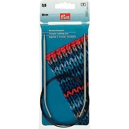 Prym 211249 Rundstricknadeln ALU 80 cm 3,50 mm grau von Prym