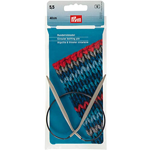 Prym 211360 Rundstricknadeln ALU 40 cm 5,50 mm grau von Prym