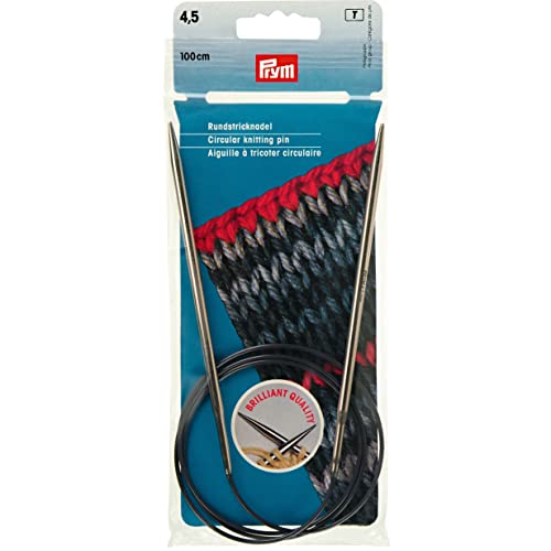 Prym 212156 Rundstricknadeln MS 100 cm 4,50 mm silberfarbig Prym 212156 Rundstricknadeln MS 100 cm 4,50 mm silberfarbig von Prym