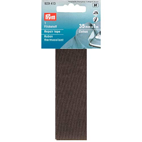 Prym 3,5 x 100 cm/0,035 M² Baumwolle Reparatur-Klebeband, grau von Prym