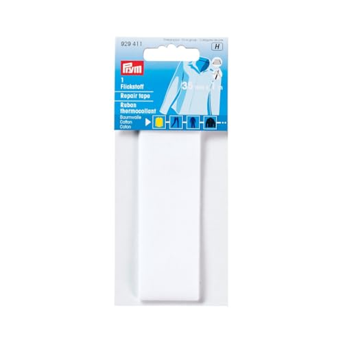 Prym 3,5 x 100 cm/0,035 M² Baumwolle Reparatur-Klebeband, weiß von Prym