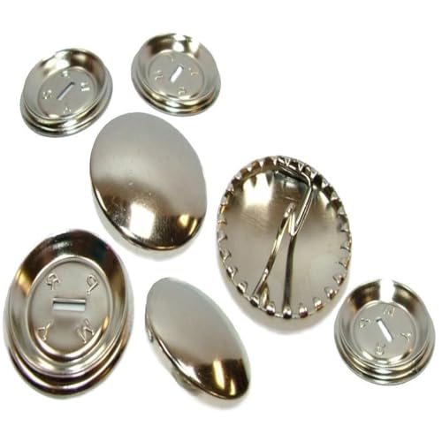 Prym Überziehbare Knöpfe, Metall, Silber, Einheits Größe, 100 Prym Überziehbare Knöpfe, Metall, Silber, Einheits Größe, 100 von Prym