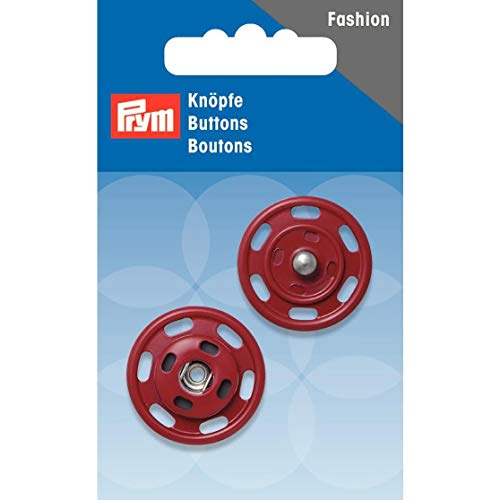 Prym 341832 Fastener, Metall, Red, dunkelrot, 1 Stück Prym 341832 Fastener, Metall, Red, dunkelrot, 1 Stück von Prym