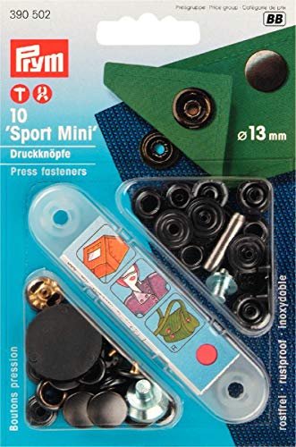 PRYM 390502 Nähfrei-Druckknopf Sport Mini Messing 13 mm brüniert PRYM 390502 Nähfrei-Druckknopf Sport Mini Messing 13 mm brüniert von Prym