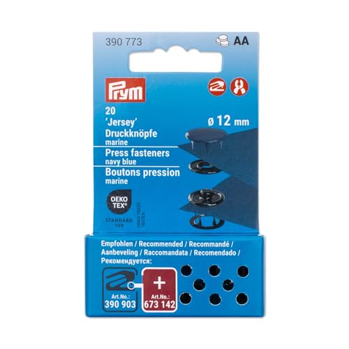 Prym 390773 Druckknöpfe Jersey, 12 mm, marine, kompatibel mit dem Vario Creative Tool Prym 390773 Druckknöpfe Jersey, 12 mm, marine, kompatibel mit dem Vario Creative Tool von Prym