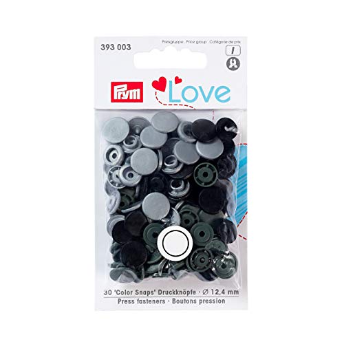 Prym 393003 Druckknopf Color, Prym Love, 12,4mm, 30 Stück von Prym