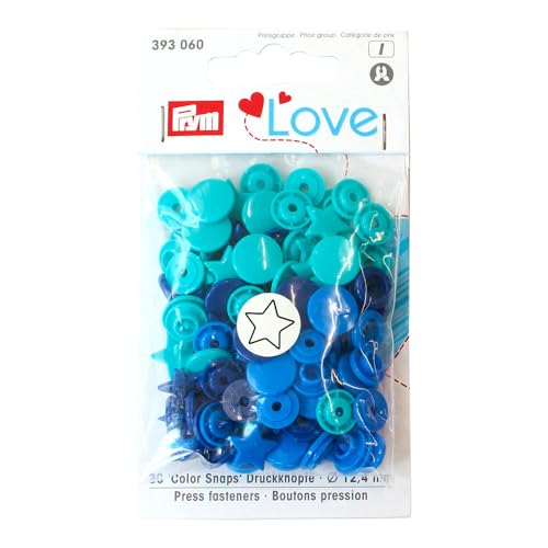 Prym 393060 Sternform Color snaps Prym Love Druckknopf Color KST 12,4mm blau/türkis/marine Prym 393060 Sternform Color snaps Prym Love Druckknopf Color KST 12,4mm blau/türkis/marine von Prym