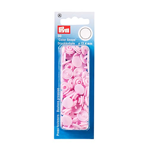 Prym 393118 Nähfrei Druckknopf Color Snaps rund 12,4 mm rosa von Prym