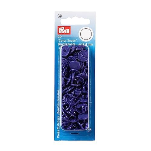 Prym 393135 Nähfrei Druckknopf Color Snaps rund 12,4 mm violett, Kunststoff, 12.4 mm von Prym