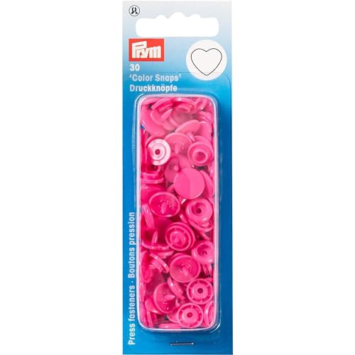 Prym 393347 Nähfrei-Druckknopf Color Snaps Herz pink, Kunststoff, One Size Prym 393347 Nähfrei-Druckknopf Color Snaps Herz pink, Kunststoff, One Size von Prym