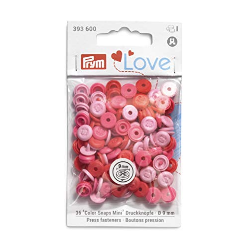 Prym 393600 Prym Love Color Snaps Mini Annähoptik rosa von Prym