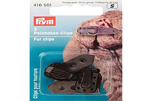 Prym 416501 Pelzhaken braun Fur Clips, 2 Stück von Prym