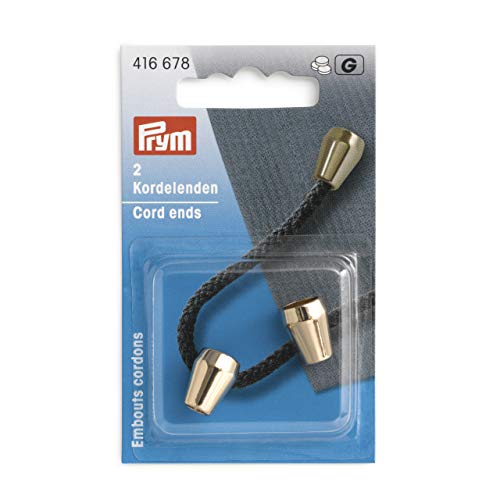 Prym 416678 konisch new gold Kordelenden, Metall, 10 x 13 mm Prym 416678 konisch new gold Kordelenden, Metall, 10 x 13 mm von Prym