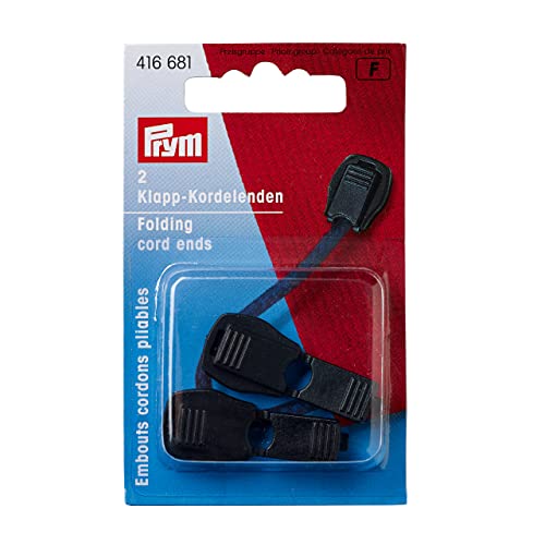 Prym 416681 Klapp KST schwarz Kordelende, Kunststoff, 2 x 1 x 1 cm Prym 416681 Klapp KST schwarz Kordelende, Kunststoff, 2 x 1 x 1 cm von Prym