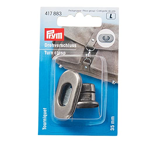 Prym 1 417883 Taschen altsilber Drehverschluss, Silber, On Size Prym 1 417883 Taschen altsilber Drehverschluss, Silber, On Size von Prym