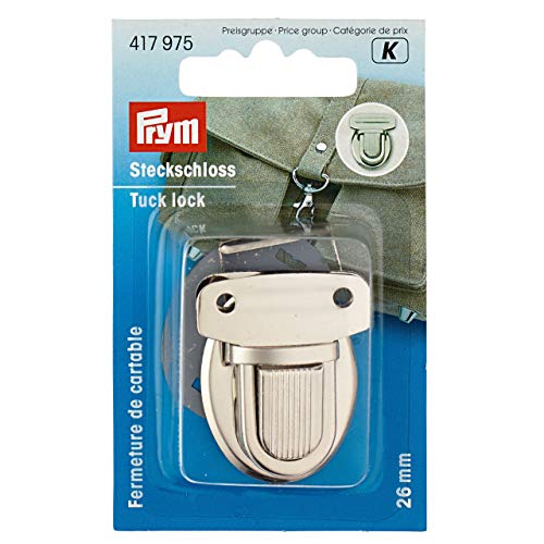 Prym 417975 26 mm silberfarbig Steckschloss, Eisen, Silber, 26x35 cm von Prym