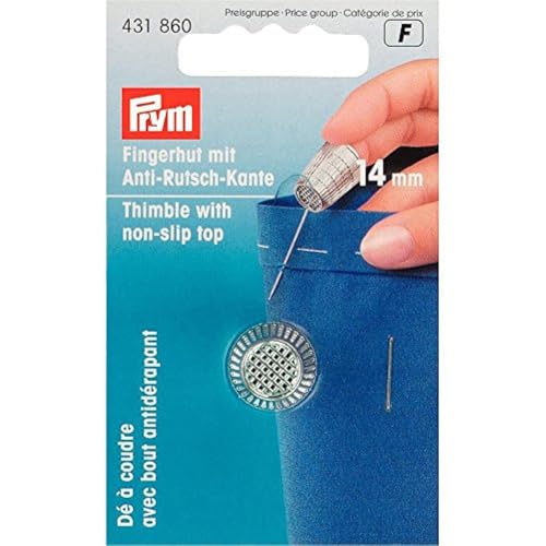 Prym 431860 Fingerhut ZDG 14,0 mm silberfarbig, Metal, Silber, 14 mm, 1 Stück Prym 431860 Fingerhut ZDG 14,0 mm silberfarbig, Metal, Silber, 14 mm, 1 Stück von Prym
