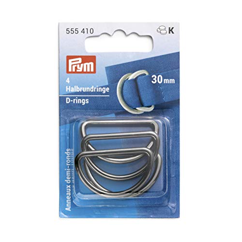 Prym 555410 30 mm Gunmetal Halbrundringe, Zinklegierung Prym 555410 30 mm Gunmetal Halbrundringe, Zinklegierung von Prym