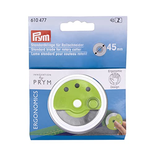 Prym 610.477 610477 Ersatzklinge für Rollschneider Ergonomics 45 mm Spare Blade, Edelstahl, Multi, Einheitsgröße Prym 610.477 610477 Ersatzklinge für Rollschneider Ergonomics 45 mm Spare Blade, Edelstahl, Multi, Einheitsgröße von Prym
