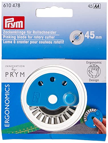 Prym 610.478 610478 Zacken-Ersatzklinge für Rollschneider Ergonomics 45 mm Spare Blade, Multi, Einheitsgröße von Prym