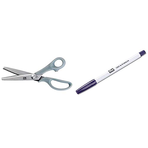 Prym 610555 Universal Zackenschere 8, 1/2 Zoll, 22 cm & Trick-Marker (selbstlöschend), violett von Prym