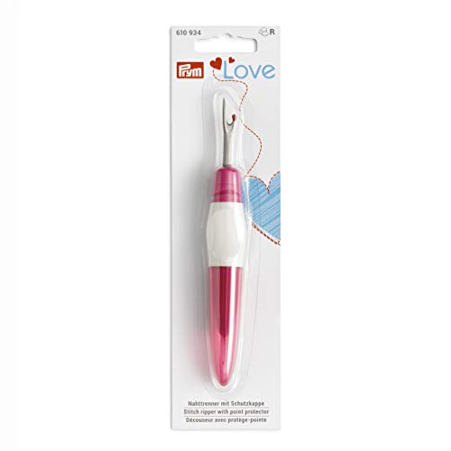 Prym 610934 Love groß Ergonomics Nahttrenner, Stahl, pink/weiß, one size von Prym