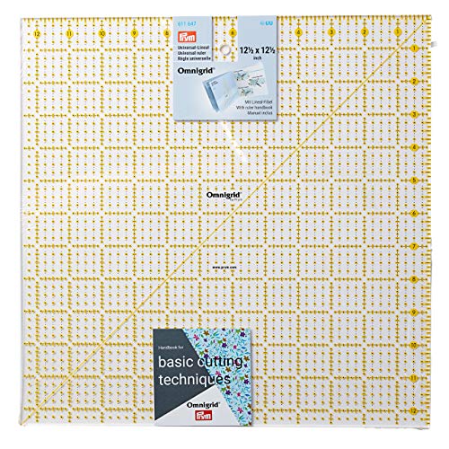 Prym 611647 Universal 12,5 x 12,5 inch Omnigrid Lineal, Kunststoff, transparent von Prym