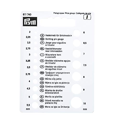 Prym 611740 KST Nadelmaß, Kunststoff, Gray, Einheits Größe von Prym