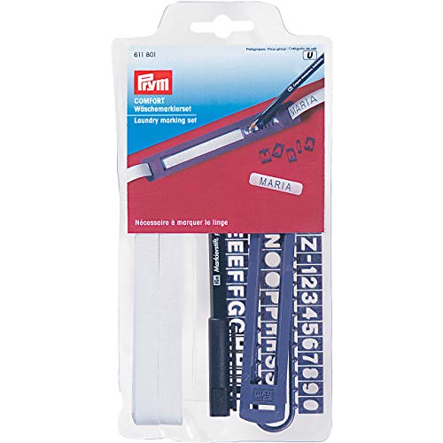 Prym 611801 Wäschemarkierset 6 m, Baumwolle, Markierfarbe: schwarz, One Size Prym 611801 Wäschemarkierset 6 m, Baumwolle, Markierfarbe: schwarz, One Size von Prym