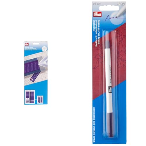 Prym 611937 Bügellineale universal Lineal & Trick-Marker (selbstlöschend), violett von Prym