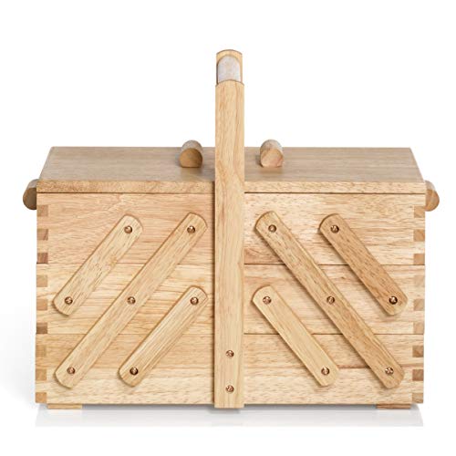 Prym 612546 Nähkasten aus hellem Holz, M, Beige, Braun Prym 612546 Nähkasten aus hellem Holz, M, Beige, Braun von Prym