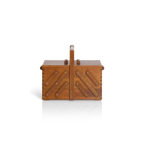 Prym 612549 Nähkasten aus dunklem Holz, M von Prym