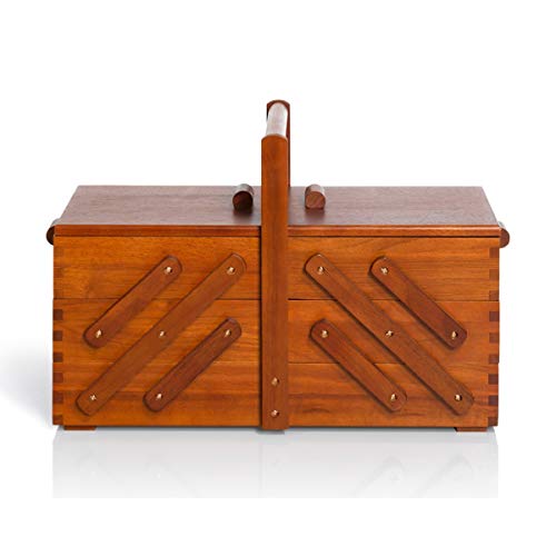 Prym 612551 Nähkasten aus dunklem Holz, L Prym 612551 Nähkasten aus dunklem Holz, L von Prym