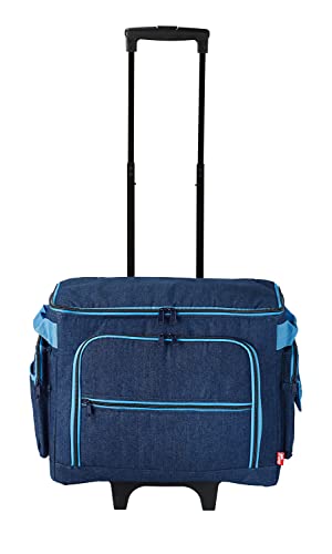 Prym 612633 Nähmaschinen-Trolley Jeans - 44 x 22 x 36 cm von Prym