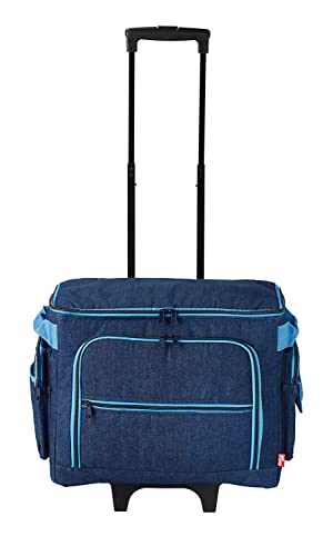 Prym 612633 Nähmaschinen-Trolley Jeans - 44 x 22 x 36 cm, Jeansblau Prym 612633 Nähmaschinen-Trolley Jeans - 44 x 22 x 36 cm, Jeansblau von Prym