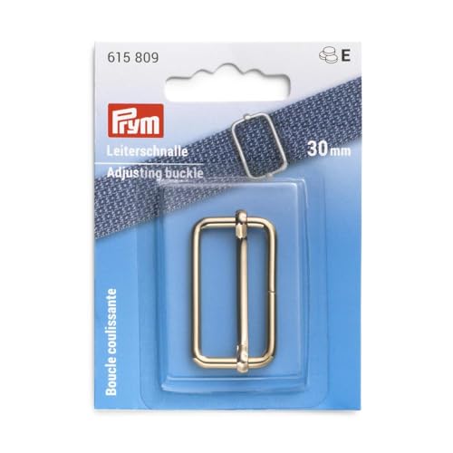 Prym 615809 30 mm New Gold Leiterschnalle, Stahl von Prym
