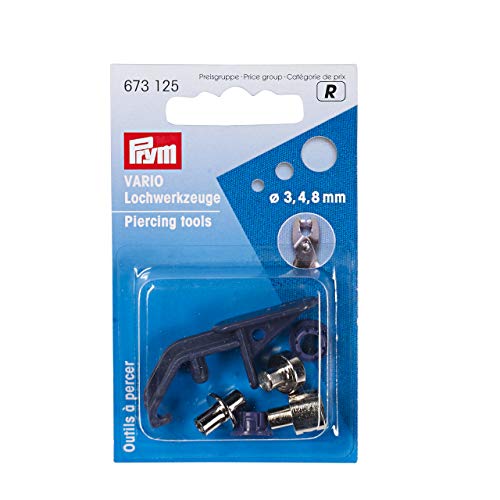 PRYM 673125 Lochwerkzeuge für Vario-Zange ST 3/4/8 mm von Prym