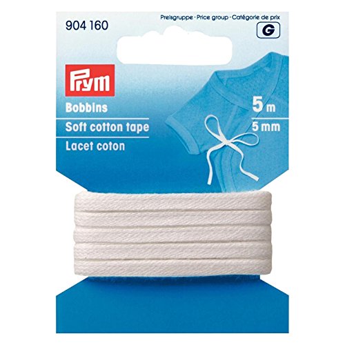 Prym 904160 Bobbins Band, Cotton, Weiss, 5 m SB von Prym