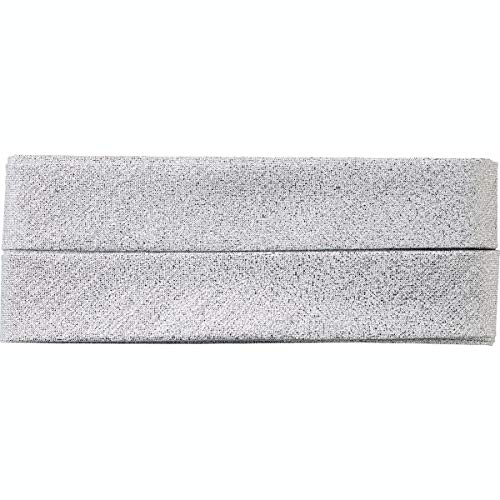 Prym 905804 Schrägband Lurex, silber, PES 37% LU 23% PA, 20 mm Falzung: 40/20 mm | 3,5 m Prym 905804 Schrägband Lurex, silber, PES 37% LU 23% PA, 20 mm Falzung: 40/20 mm | 3,5 m von Prym