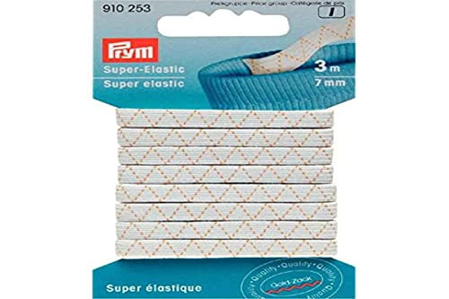 Prym 910-253 elastisch, Polyester, White, weiß, 3 m Prym 910-253 elastisch, Polyester, White, weiß, 3 m von Prym