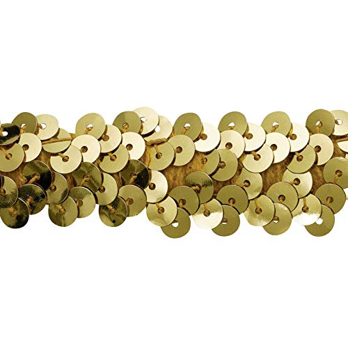 Prym 918911 Paillettenborte elastisch 25 mm gold von Prym