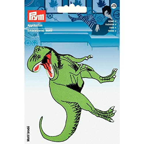 Prym 924270 Applikation Dino T-Rex groß grün, Mittel von Prym