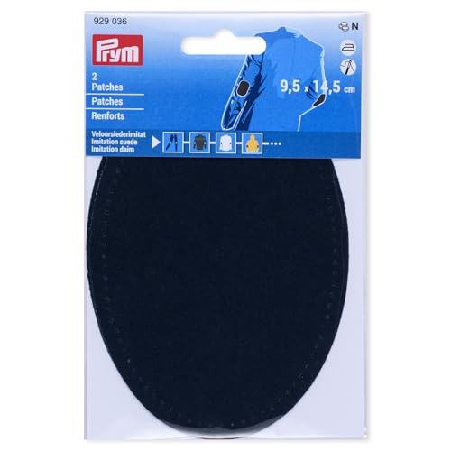 Prym 929036 Patches Velourslederimitat, aufbügelbar, 9,5 x 14,5 cm, marine Prym 929036 Patches Velourslederimitat, aufbügelbar, 9,5 x 14,5 cm, marine von Prym