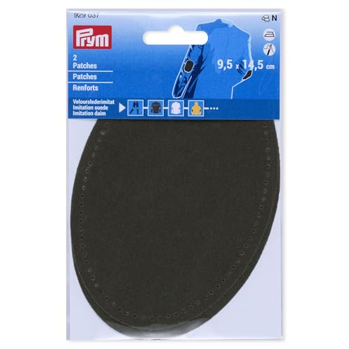 Prym 929037 Patches Velourslederimitat, aufbügelbar, 9,5 x 14,5 cm, oliv Prym 929037 Patches Velourslederimitat, aufbügelbar, 9,5 x 14,5 cm, oliv von Prym